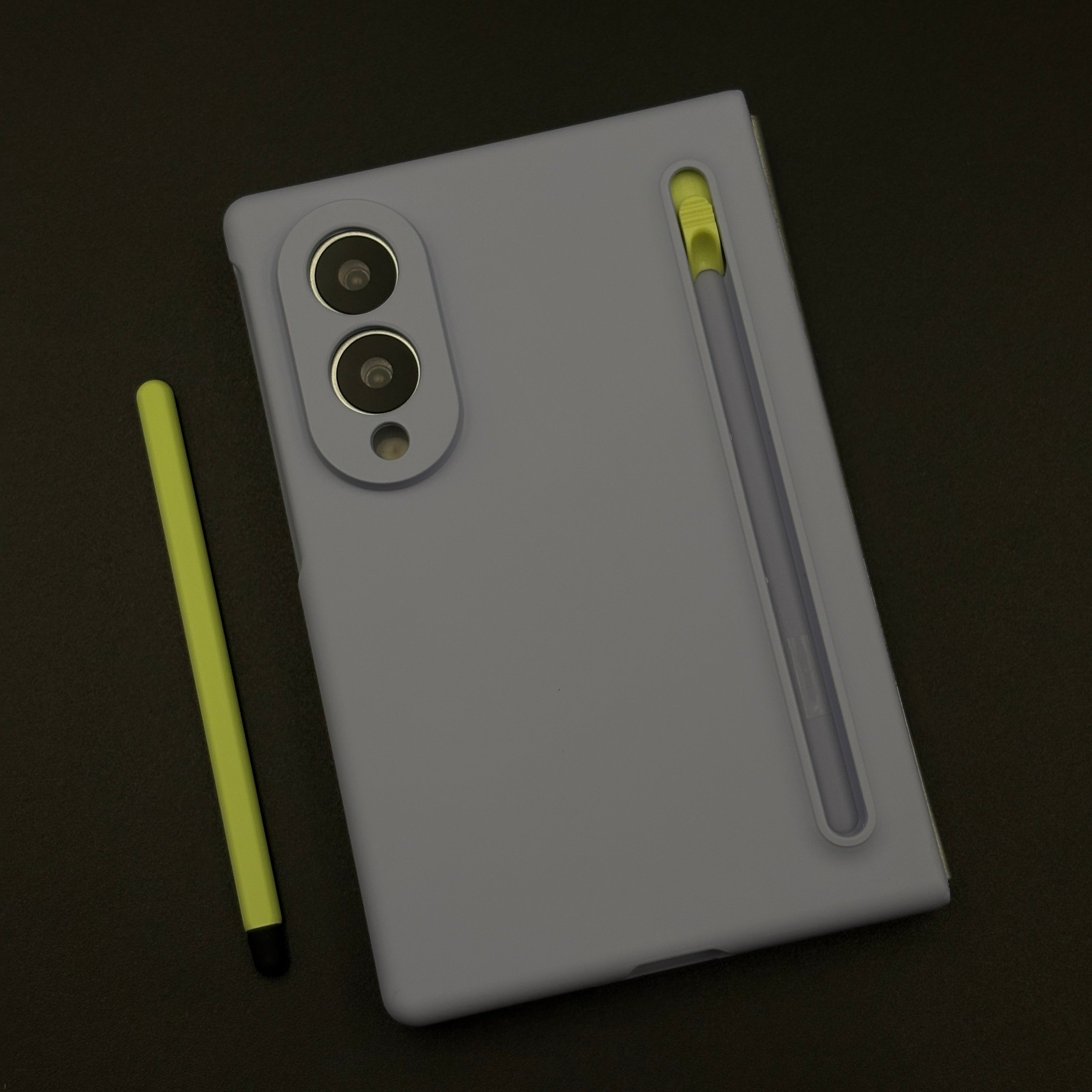 Slim Case with Pen for Samsung Galaxy Z Fold 8 | Soft Matte Finish | Built-In Pen Slot