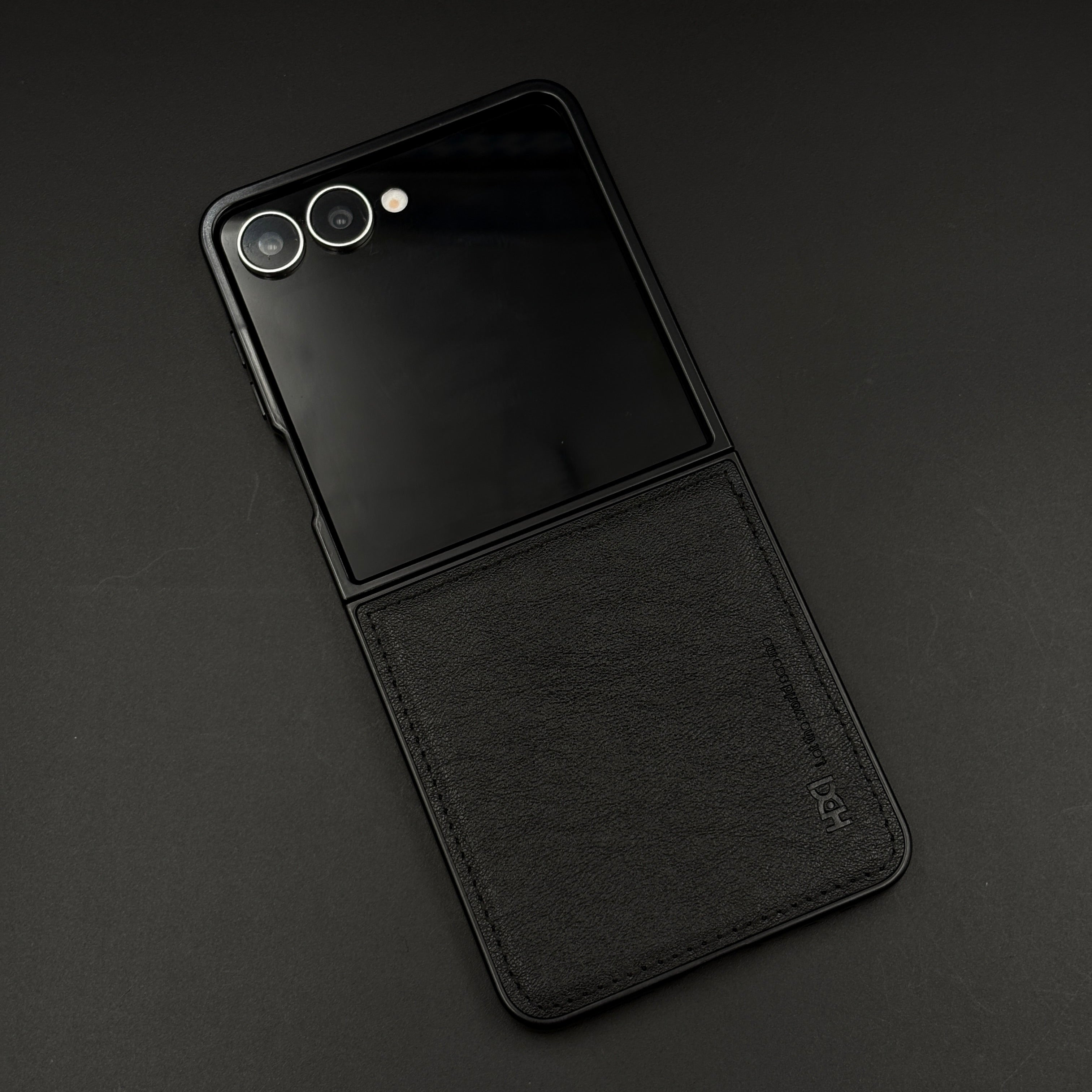 Handcrafted Stitched Leather Case for Samsung Galaxy Z Flip 7 | Retro Classic