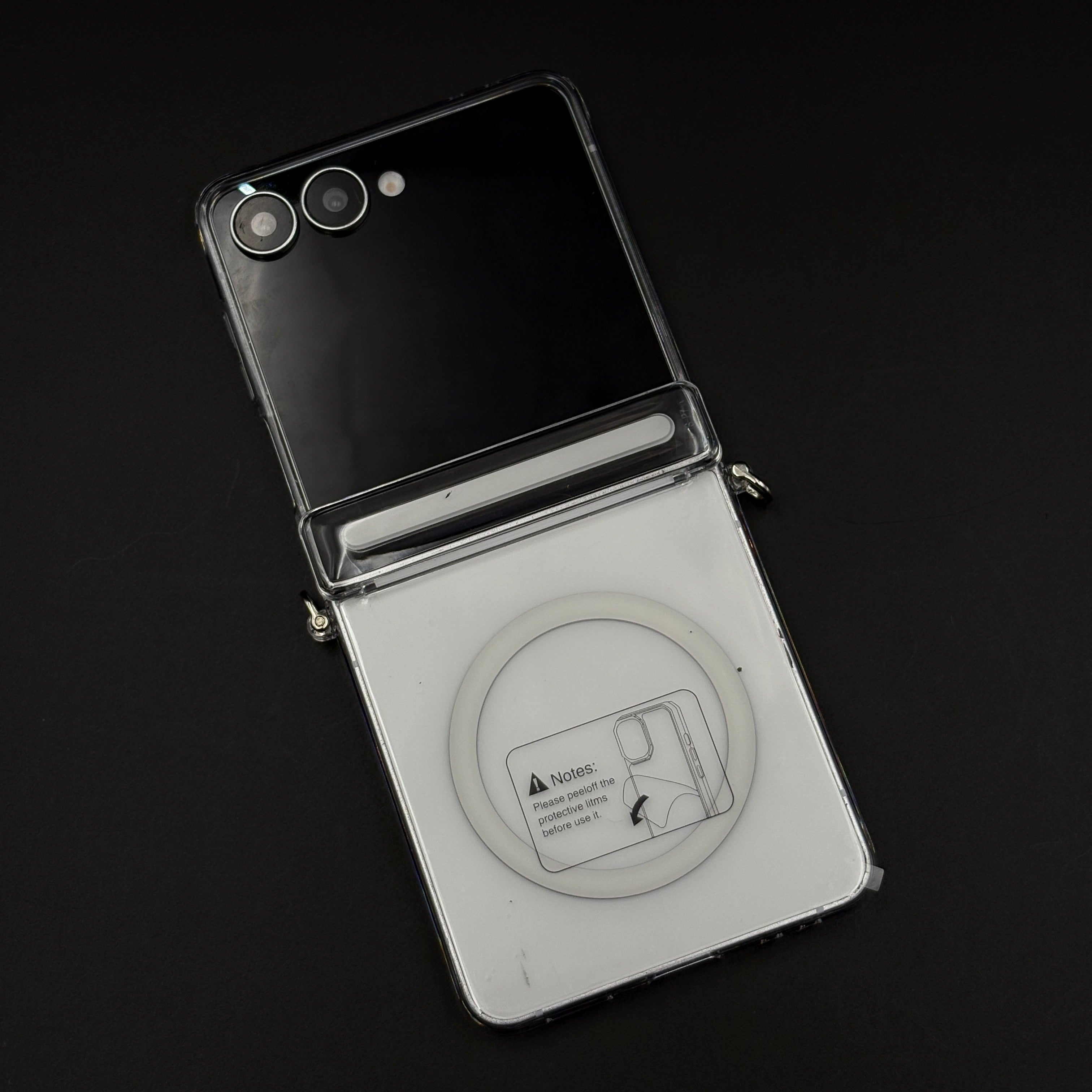 Ultra-Slim MagSafe Clear Case for Samsung Z Flip 7 | Non-Yellow | Hinge Protection