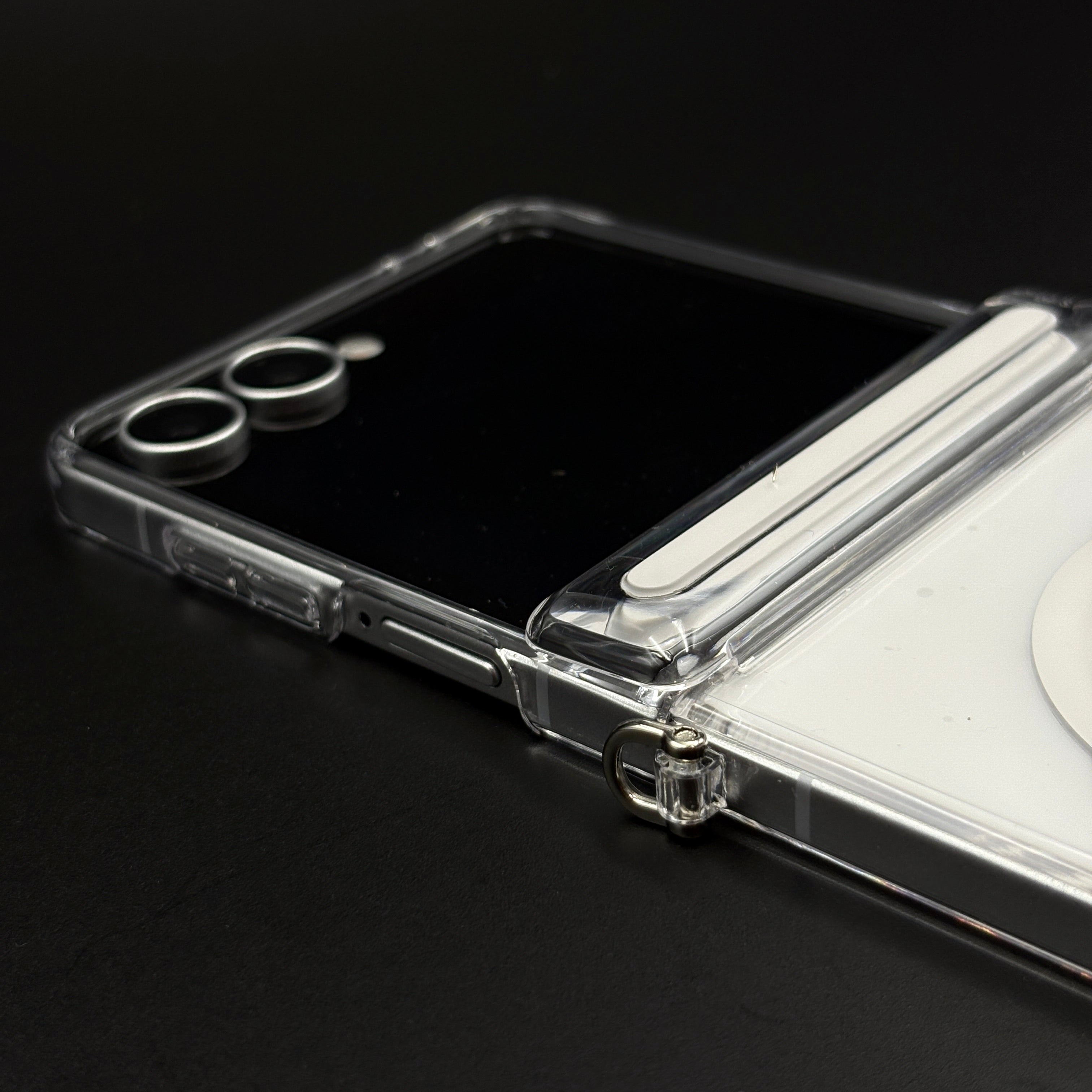 Ultra-Slim MagSafe Clear Case for Samsung Z Flip 7 | Non-Yellow | Hinge Protection