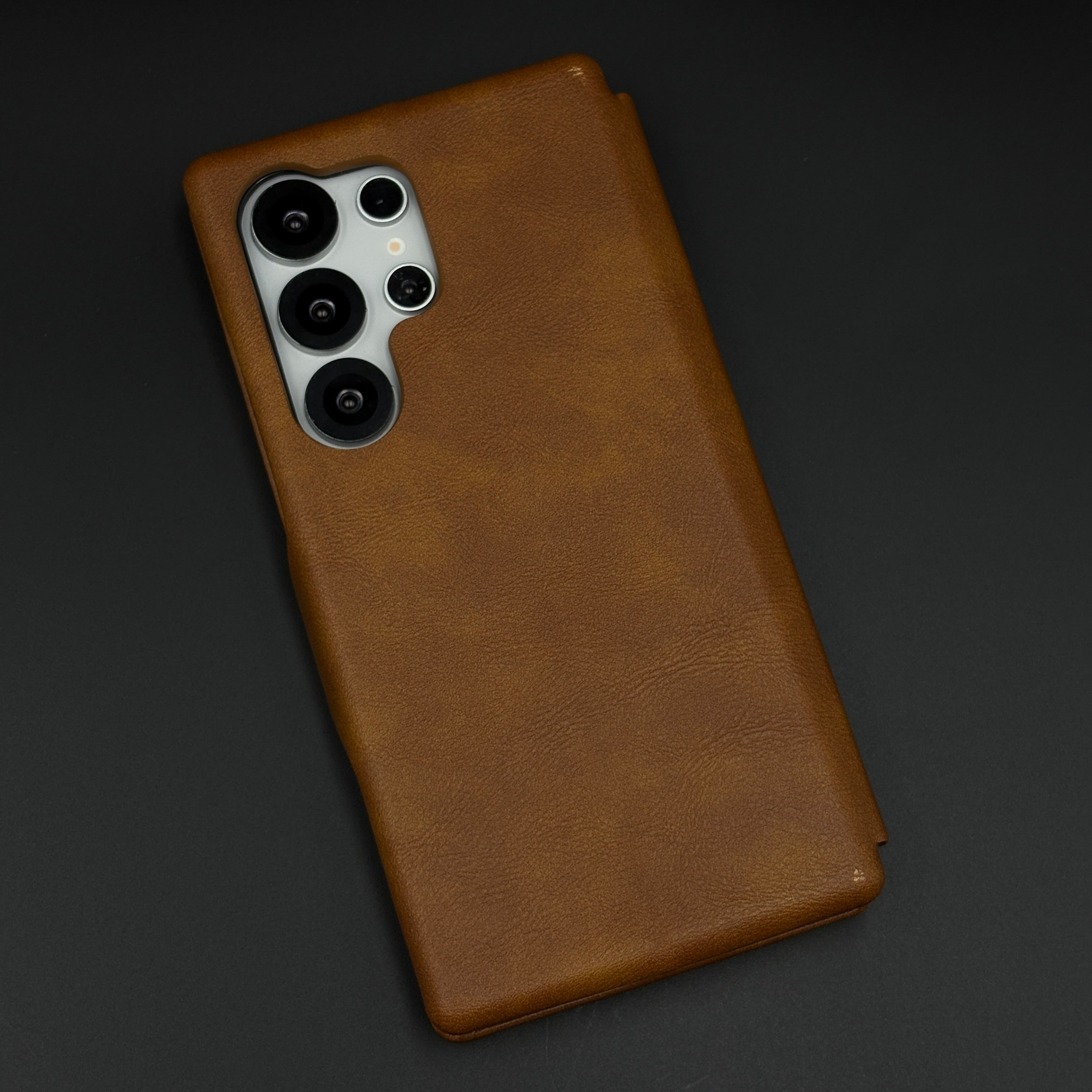 Flip Leather Case with Cardholder & Kickstand for Samsung Galaxy S25 Ultra
