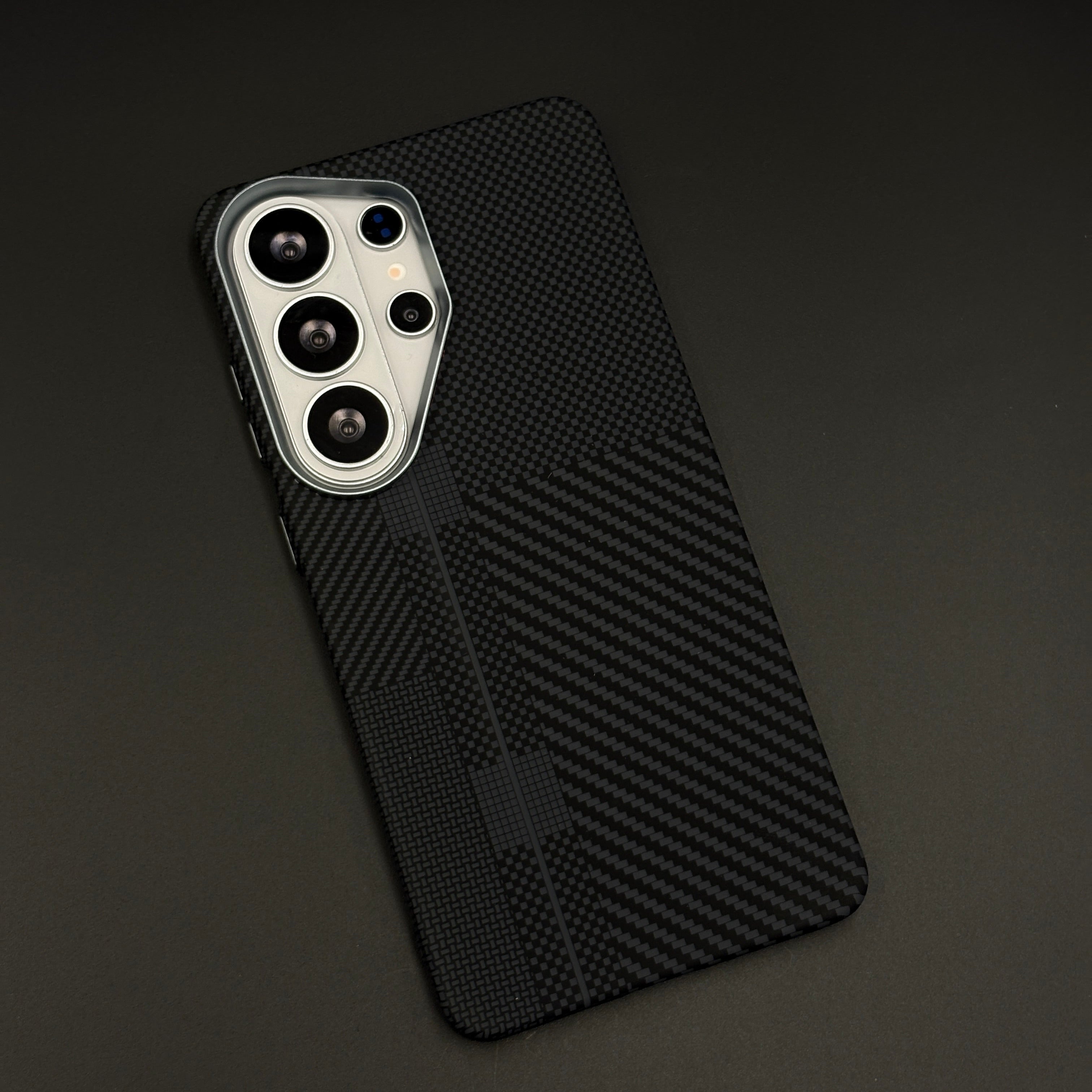 Stealth Carbon Fibre Quilt Hidden MagSafe Mobile Case Cover for Samsung Galaxy S26 Ultra