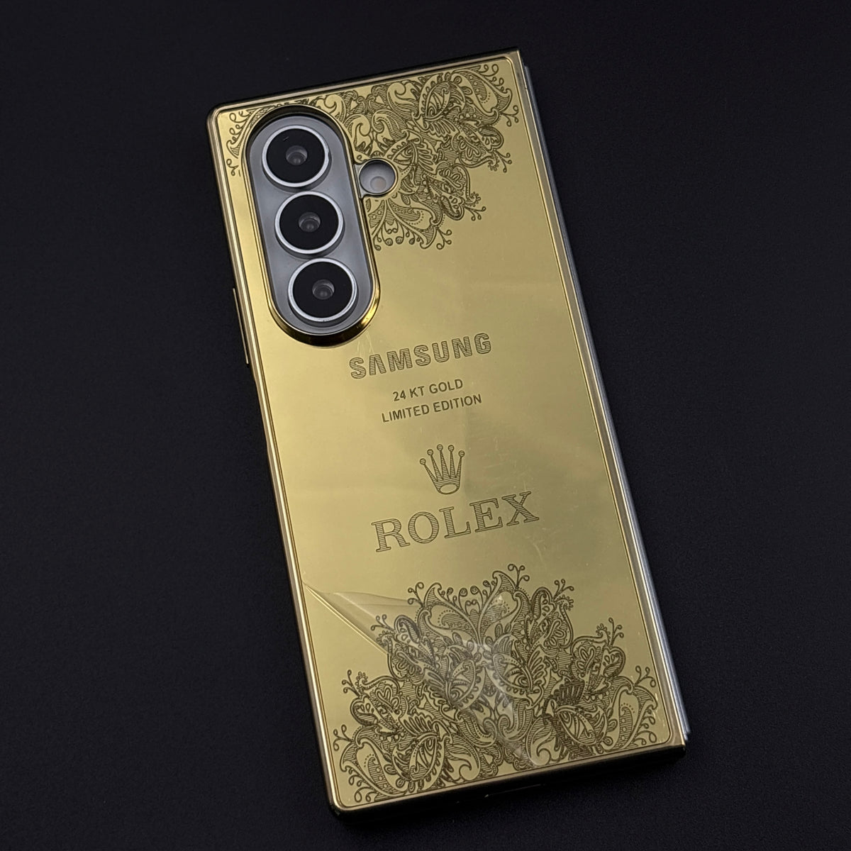 Handcrafted 24K Gold Plated Case for Samsung Galaxy Z Fold 7 | Luxury Limited Edition Cover