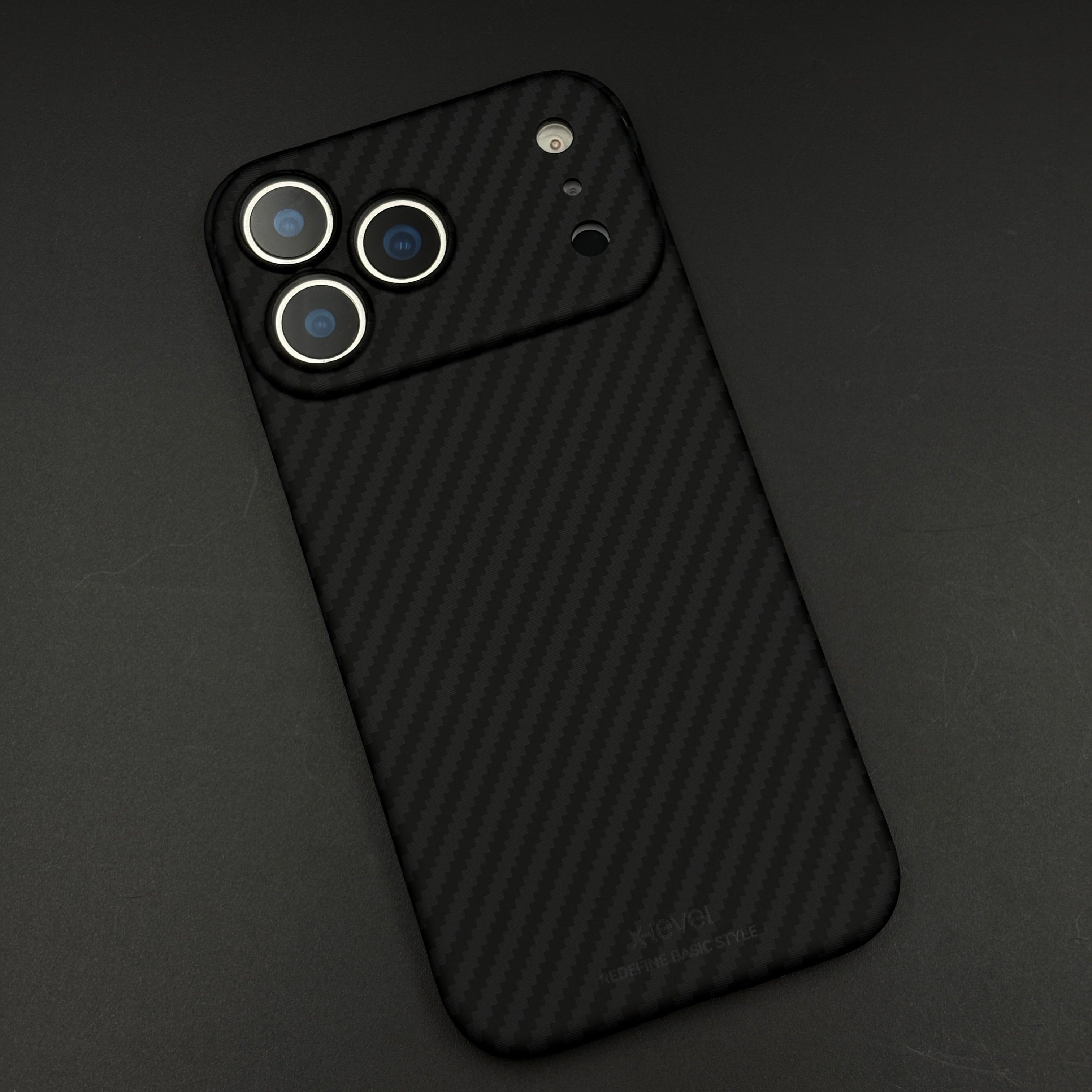 Ultra Slim Carbon Fibre MagSafe Phone Case Cover for iPhone 17 Series | Lens Protector Edition