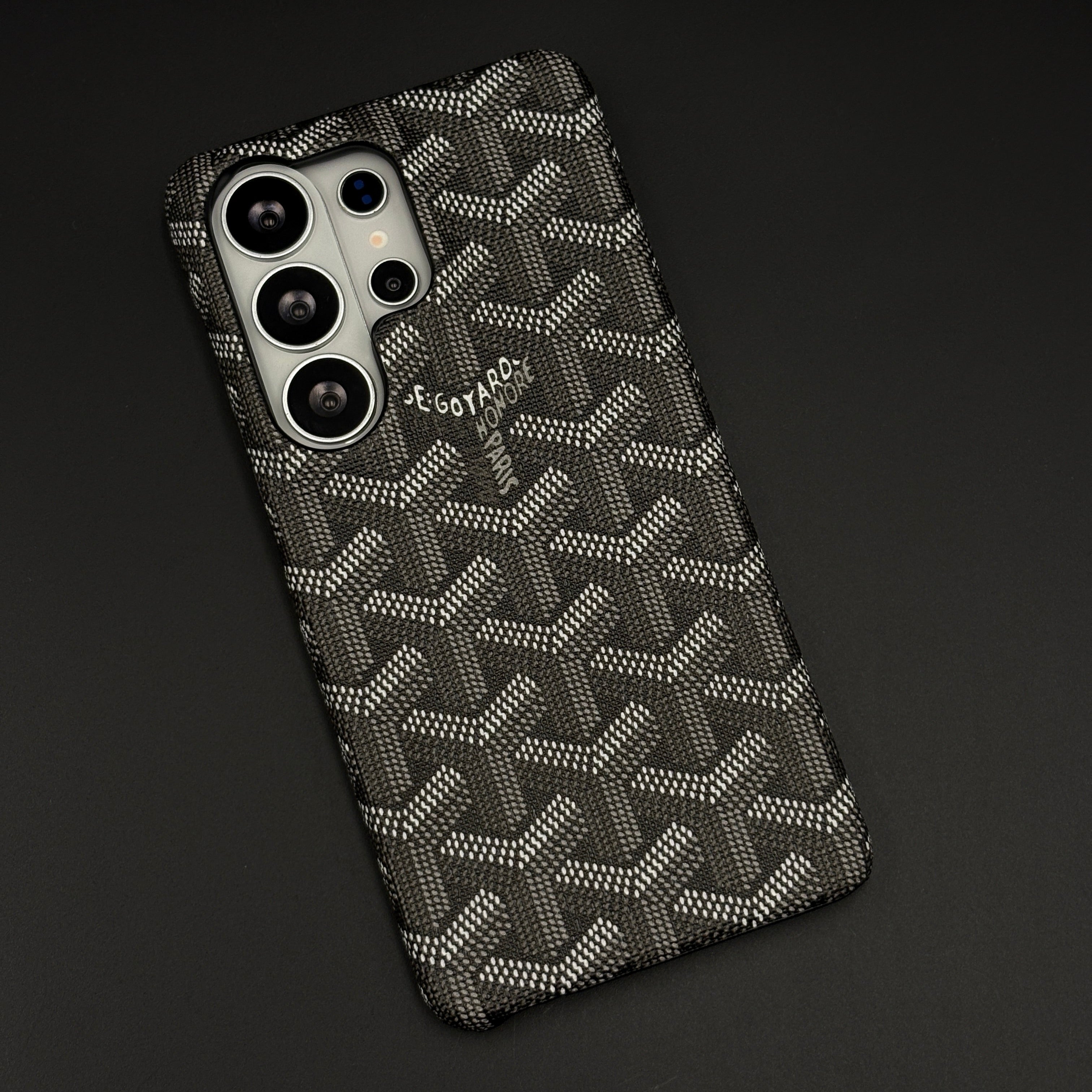 EGY Monogram Pattern Fabric Texture Mobile Case Cover for Samsung Galaxy S26 Ultra