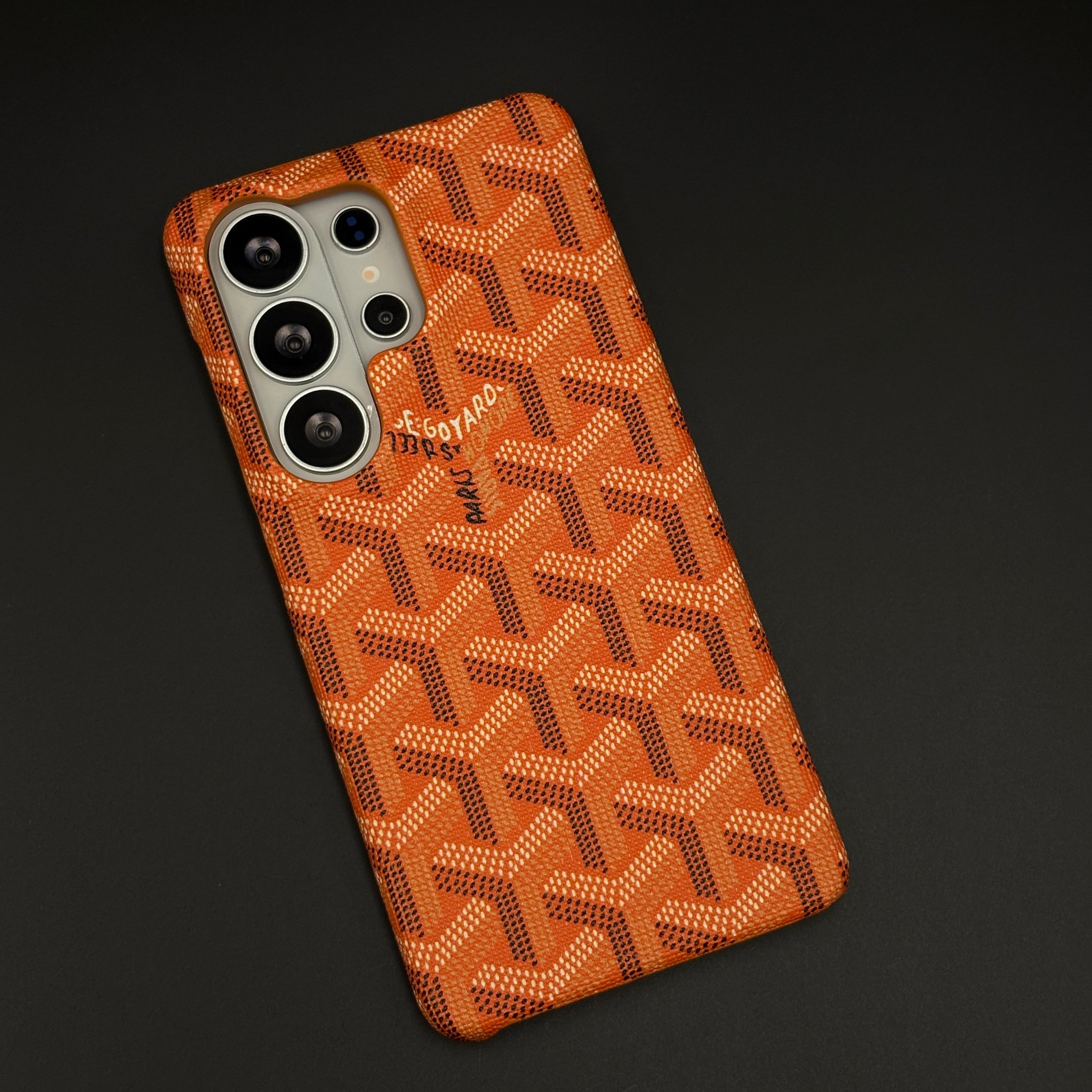 EGY Monogram Pattern Fabric Texture Mobile Case Cover for Samsung Galaxy S26 Ultra