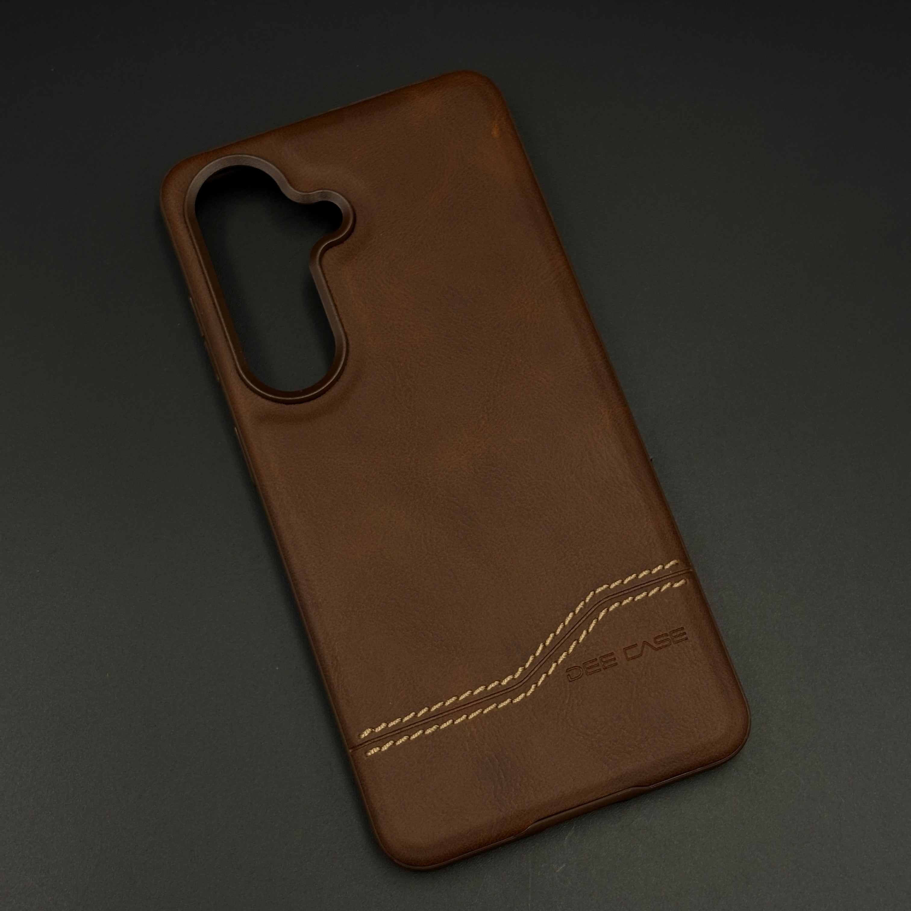 Diagonal Stitch Leather Microfiber Inner Mobile Case Cover for Samsung Galaxy S26