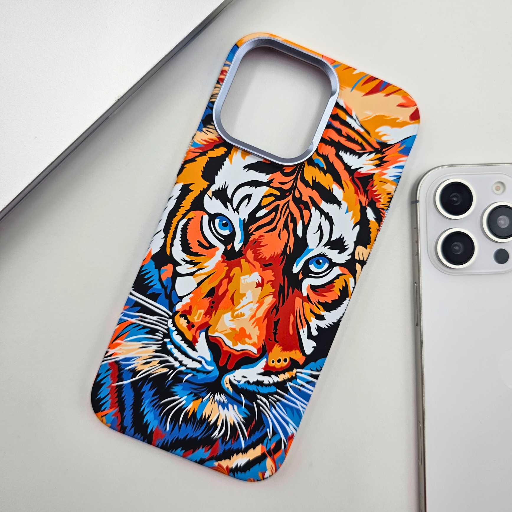 iPhone Series Tiger Premium Slim Case | Rare Aramid Texture Finish | Real Carbon Fibre Feel | Hidden MagSafe