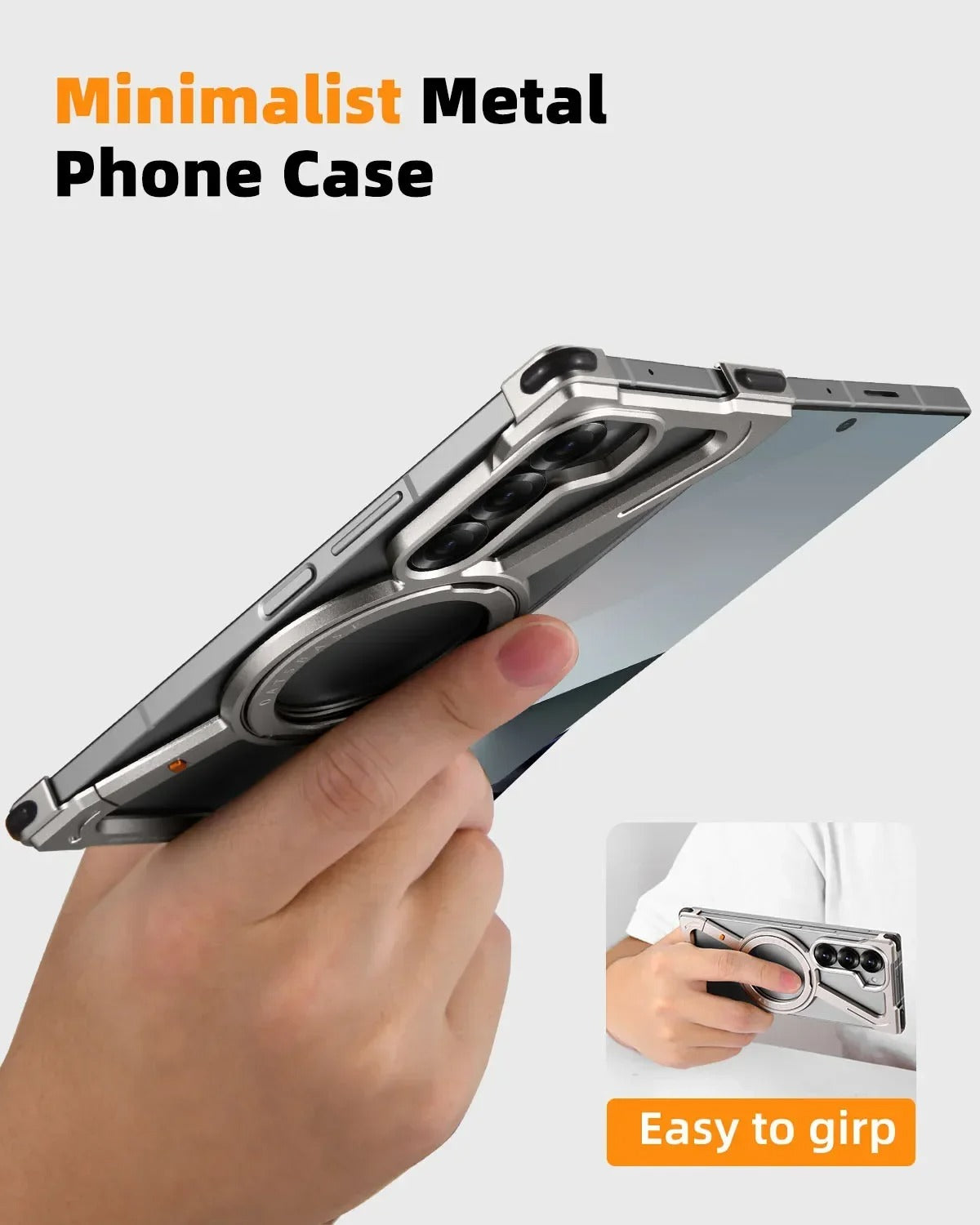 Samsung Galaxy Z Fold 6 Z Shape Aluminium Metal Rotating Kickstand Case