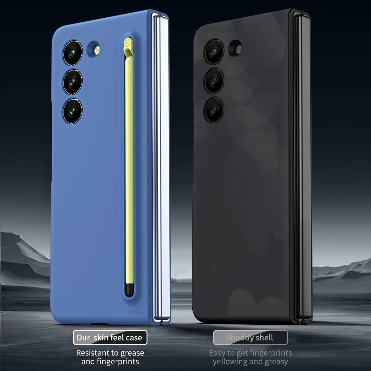 Ultra Slim Case with Pen for Samsung Galaxy Z Fold 7 | Soft Matte Finish | Built-In Pen Slot