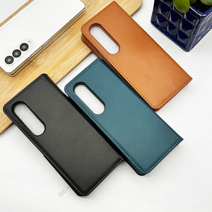 Samsung Galaxy Z Fold 3 Back Case Magnetic Attachable Flip Cover With Card Holder Clearance Sale