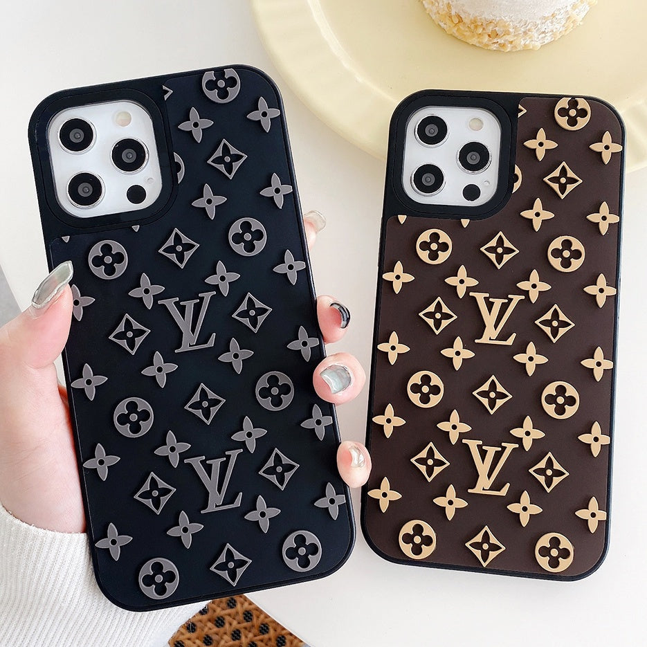 iPhone Luxury Brand 3D Pattern Silicone Case Cover – Season Made