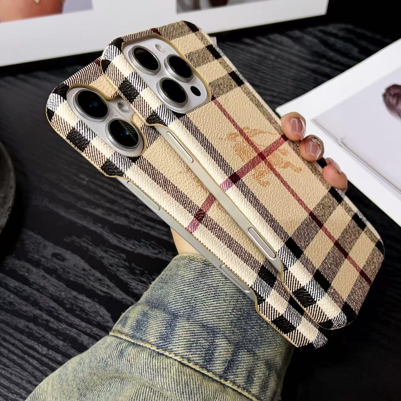 BBRY Fashion PU Leather Case for iPhone | Luxury Designer Protective Cover