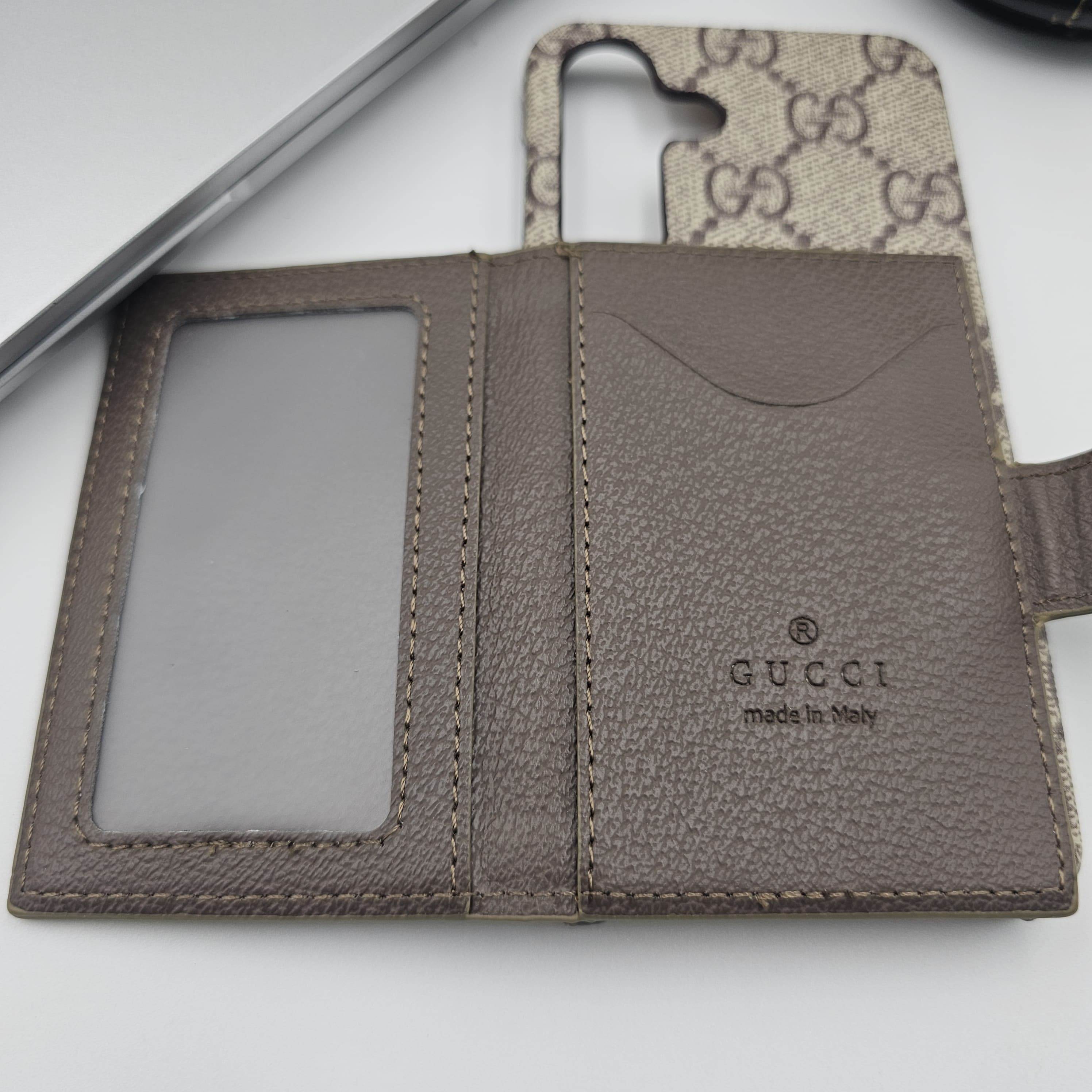 Samsung Galaxy S23 FE Luxury Brand GG Wallet Case Cover