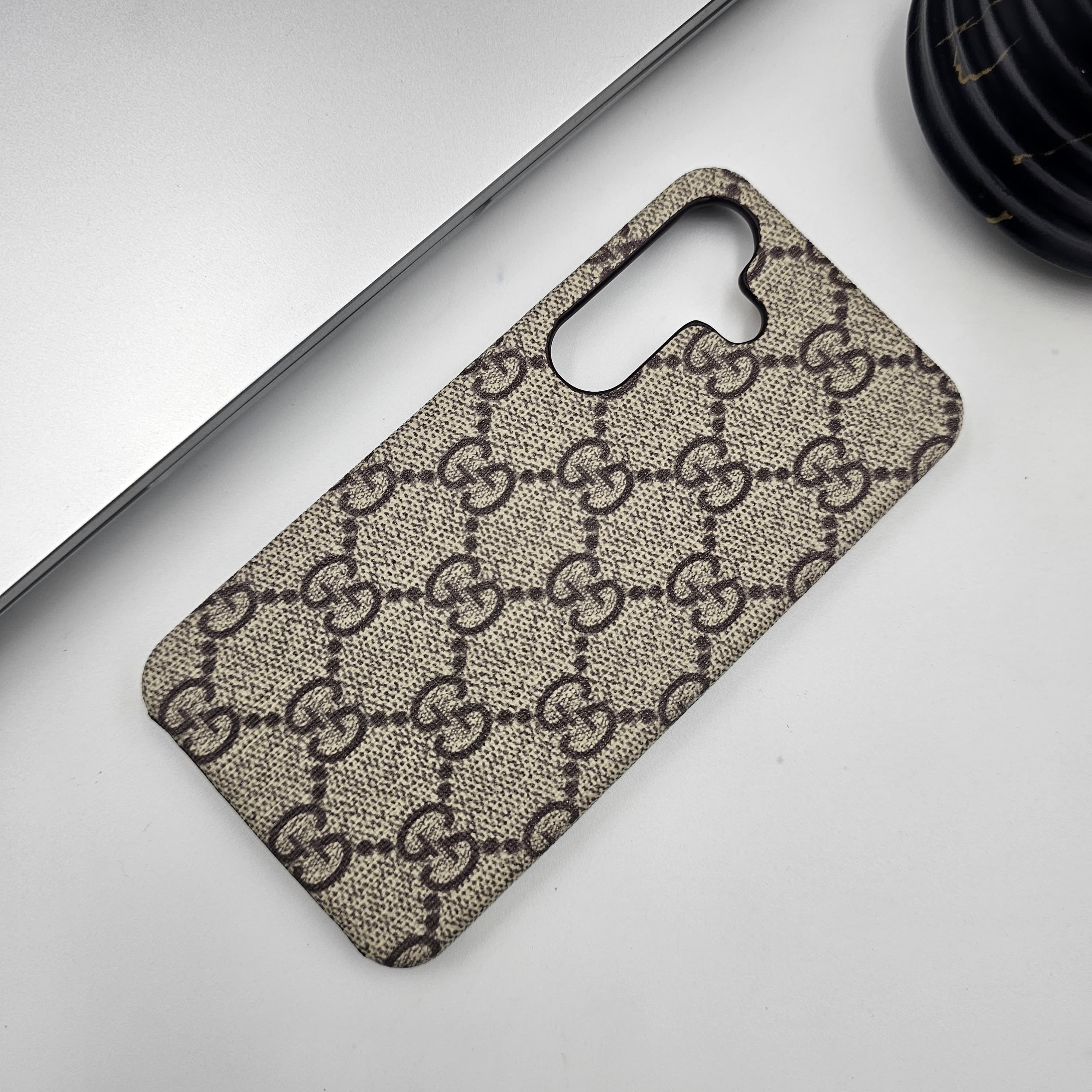 Samsung Galaxy S24 Luxury Brand Pattern PU Leather Case Cover