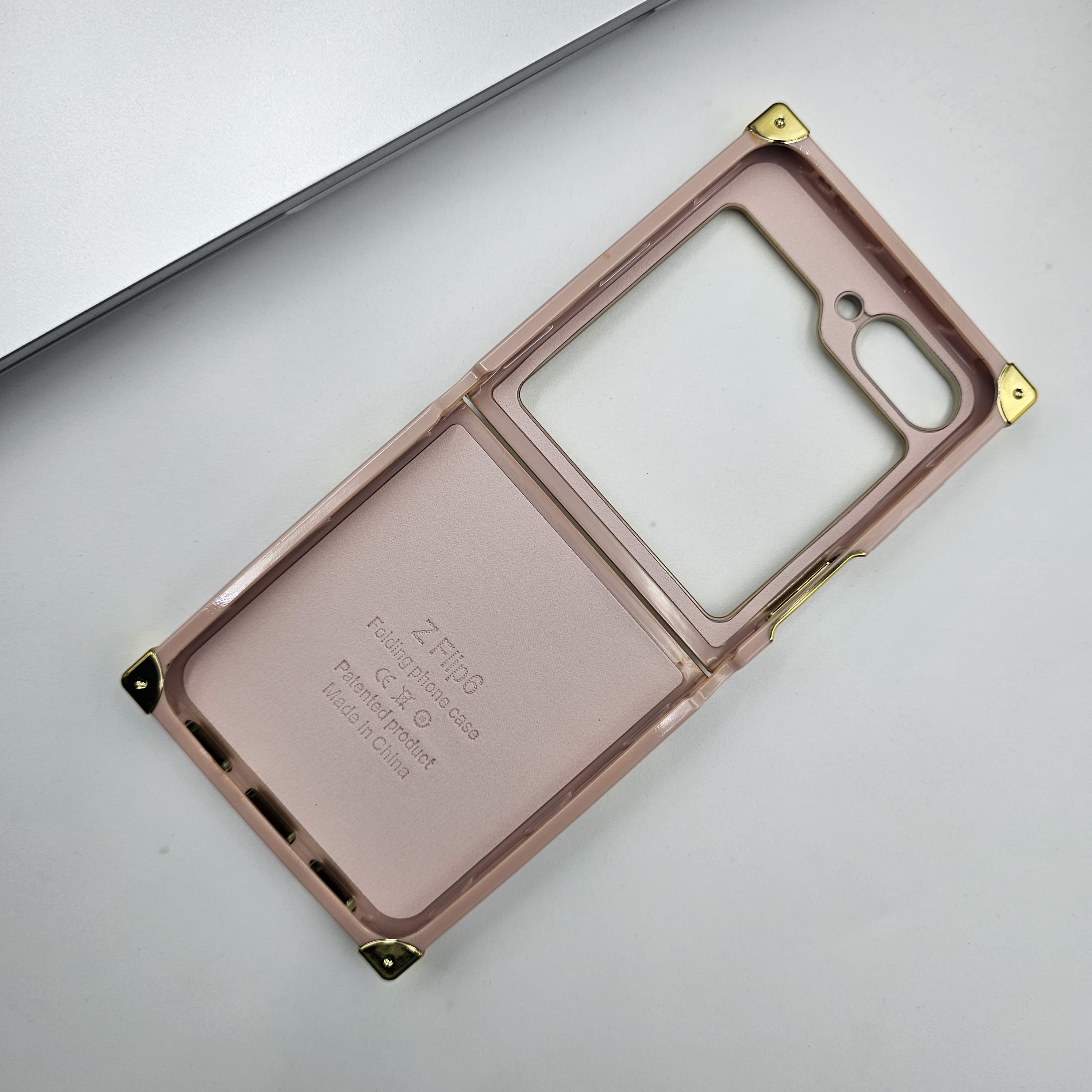 Luxury Butterfly Trunk Case for Samsung Galaxy Z Flip 6 | Gold Mirror Finish | Diamond Butterfly