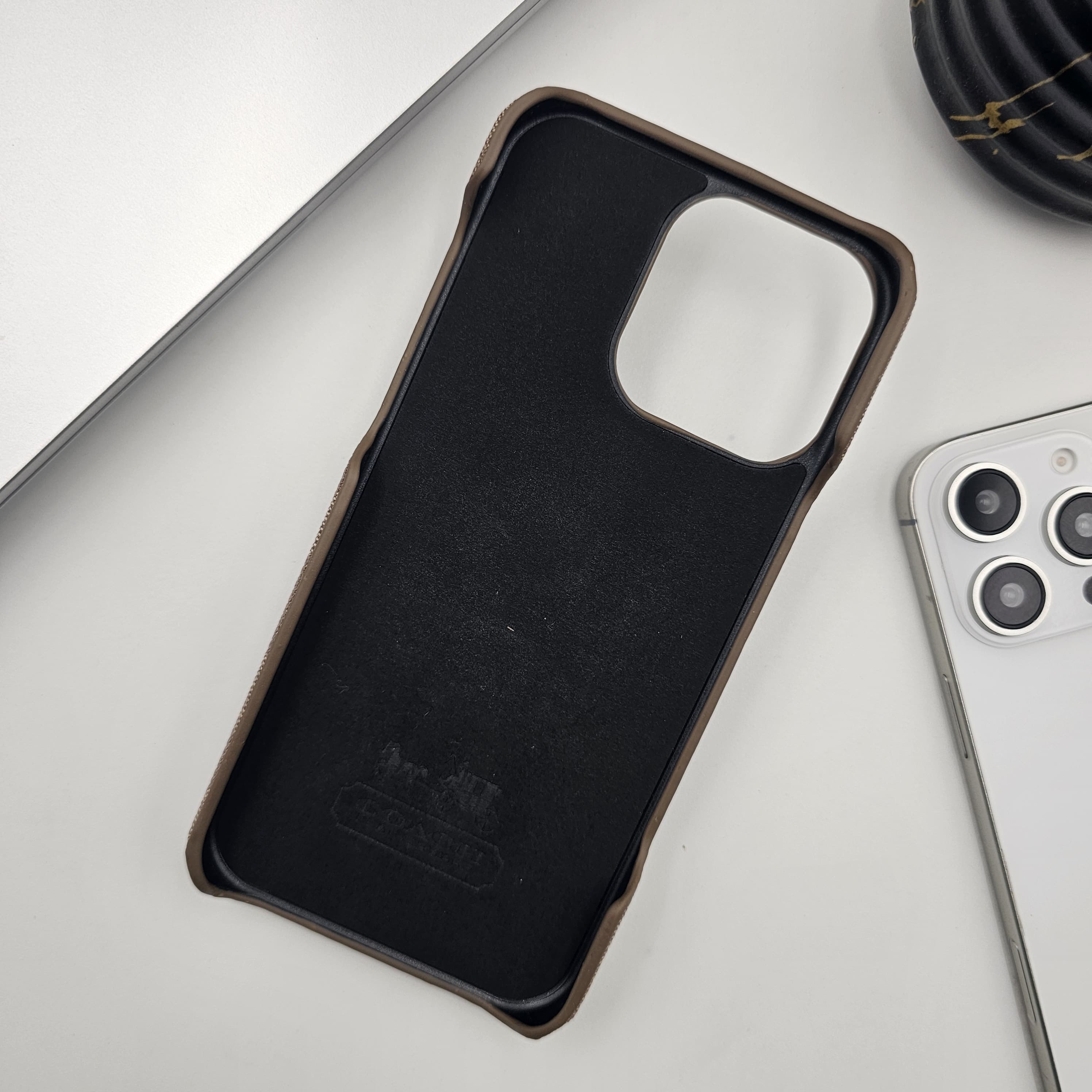 iPhone Luxury CC Leather Cardholder Case