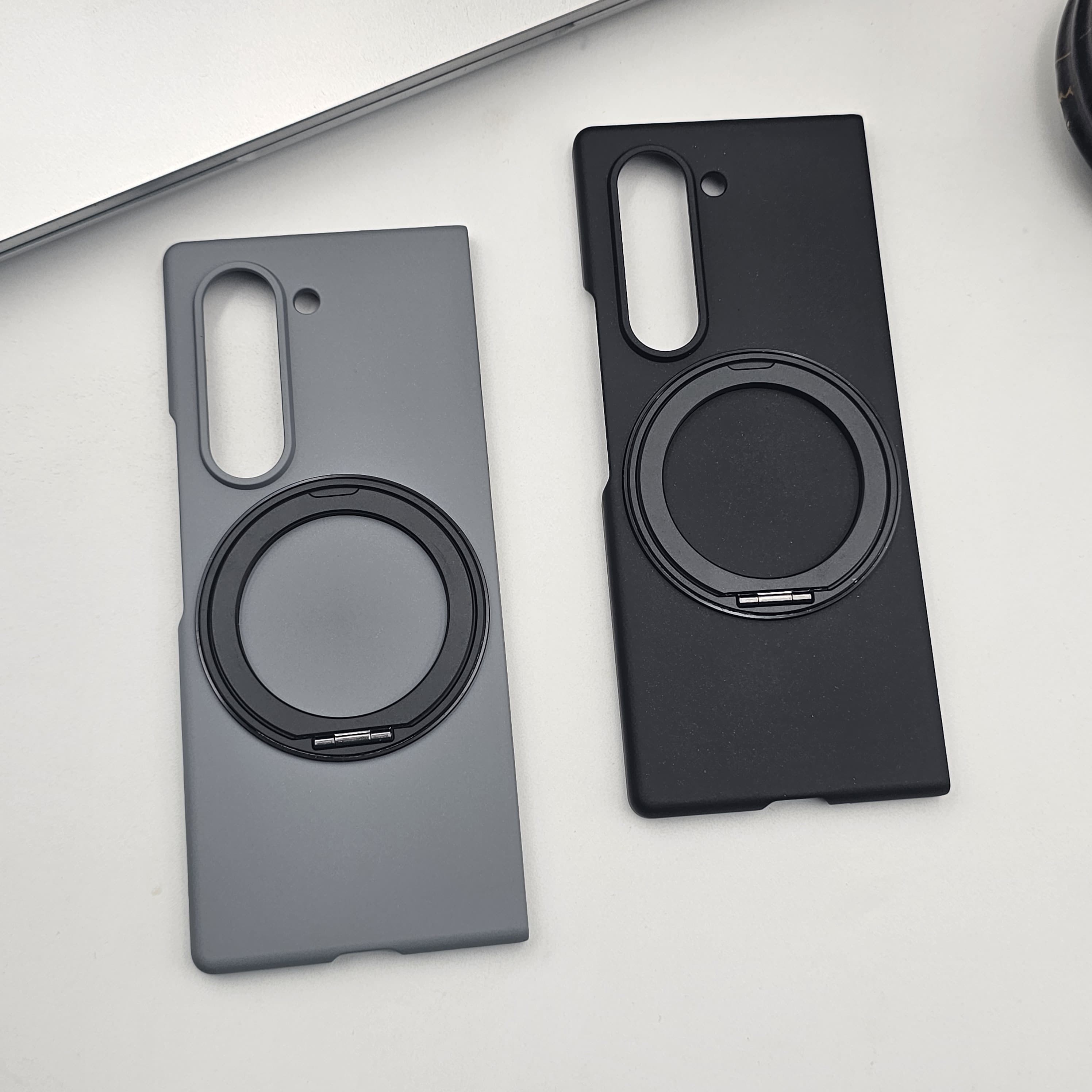 Samsung Galaxy Z Fold 6 Matte Finish Magnetic Magsafe Rotating Ringstand Case