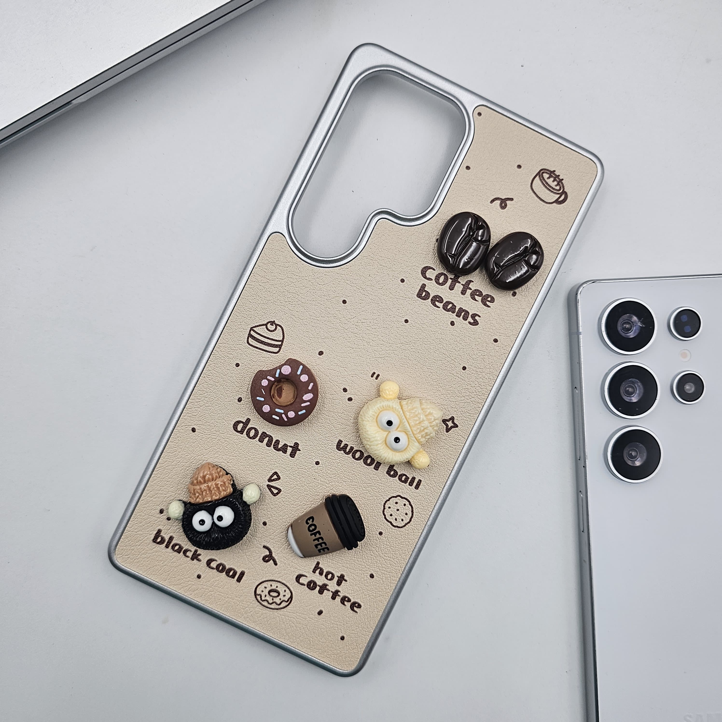 Samsung Galaxy S25 Ultra 3D Coffee Bear Case