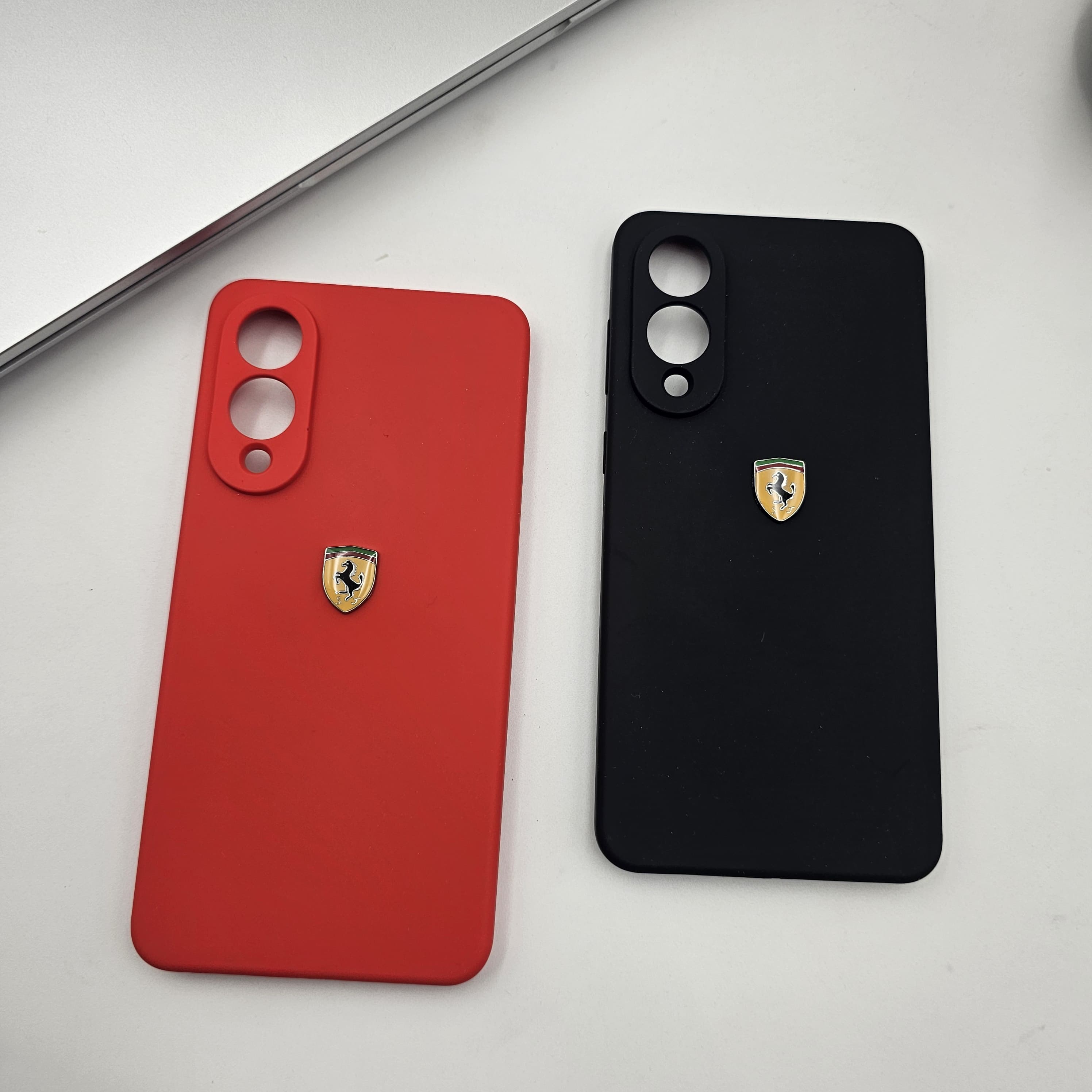 Samsung Galaxy S25 Edge FR Sports Car Logo Liquid Silicone Case Cover