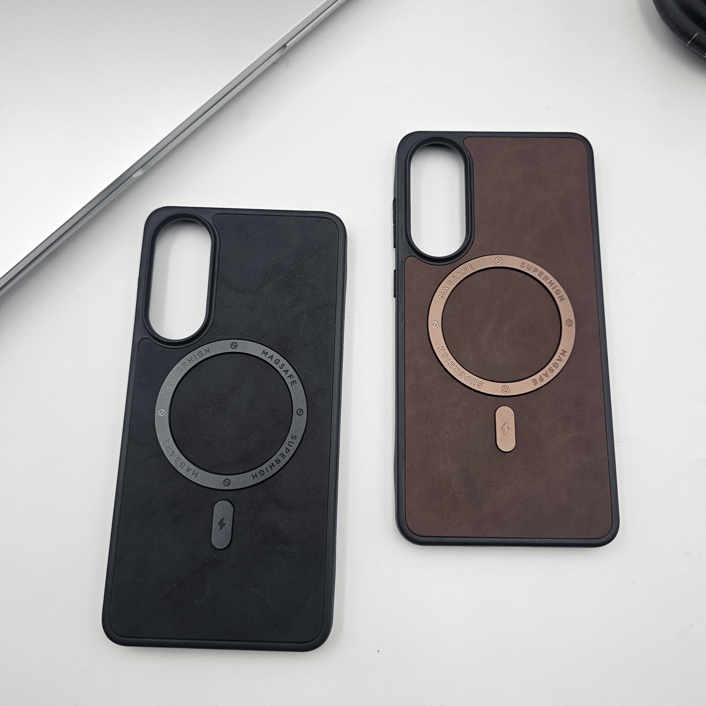 Samsung Galaxy S25 Edge Super High Magnetic Magsafe PU Leather Case