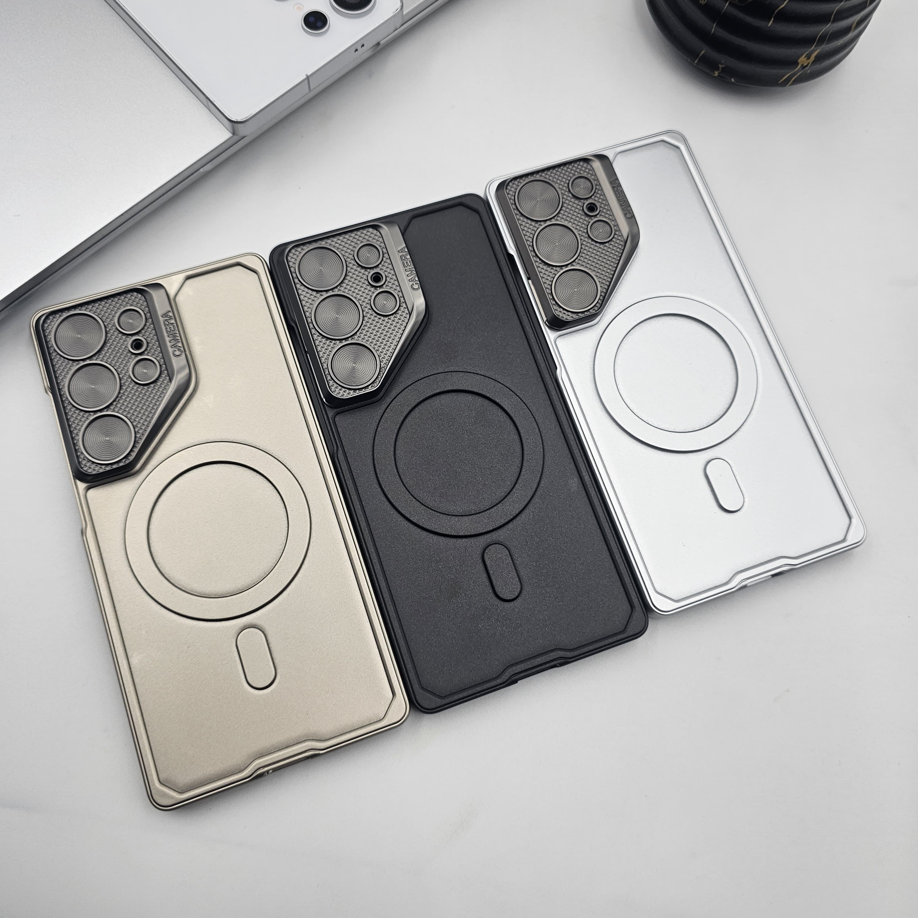 Samsung Galaxy S25 Ultra Metal Camera Kickstand Magnetic Magsafe Case