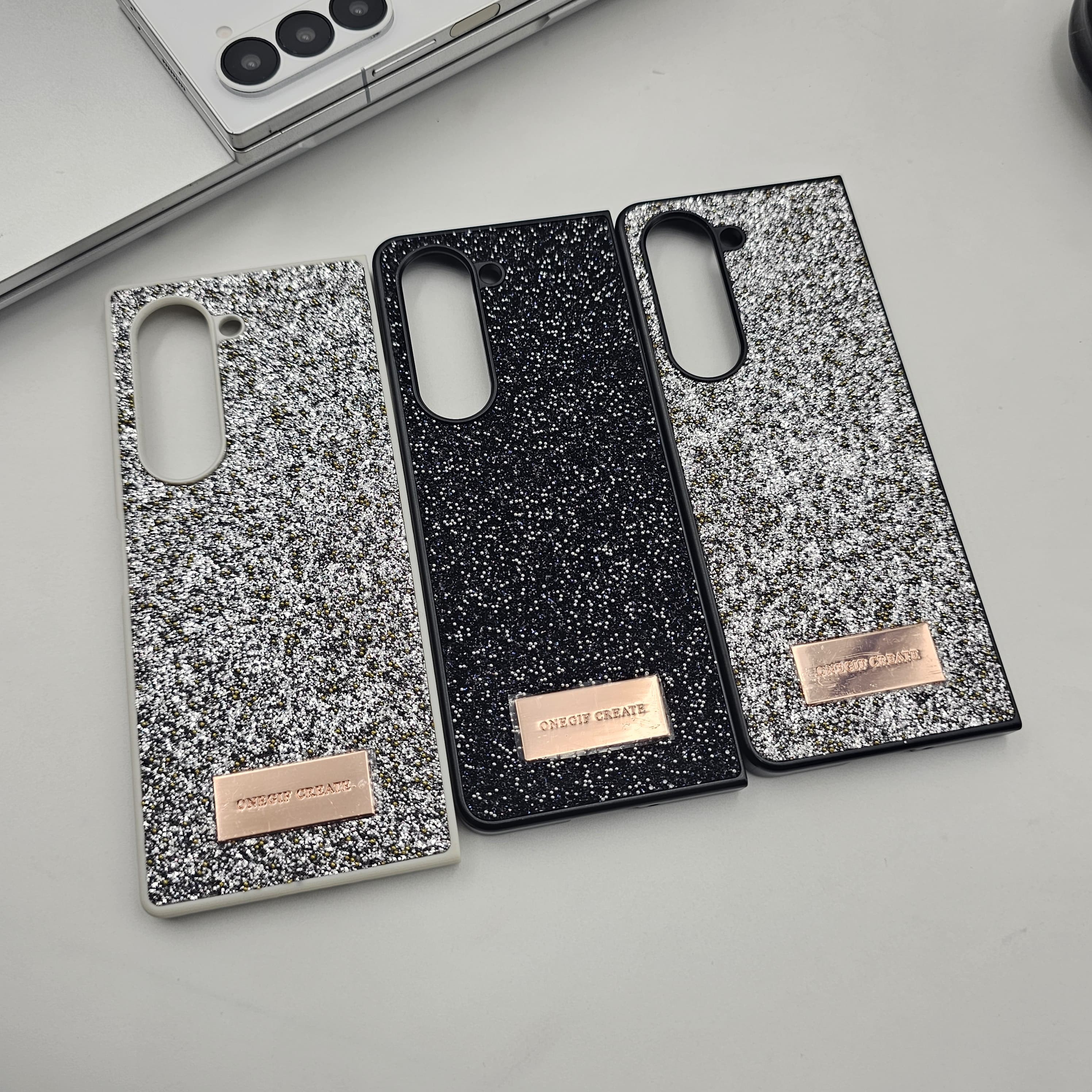 Sparkly Glitter Dust MagSafe Case for Samsung Galaxy Z Fold 5 | Luxury Diamond Feel Protective Back Cover