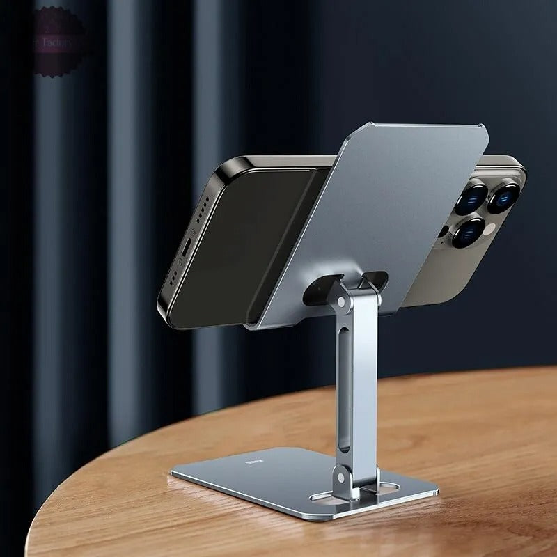 Aluminium Metal Alloy Adjustable Folding Mobile Phone Stand Holder