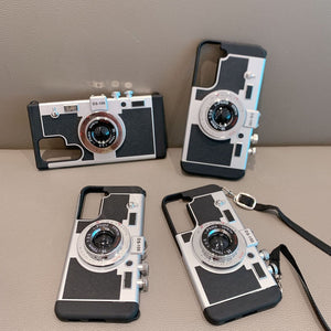 Samsung Galaxy S22 Ultra 3D Retro Vintage Camera Case Cover