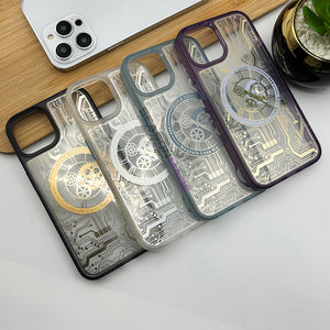 iPhone 14 Mecha Circuit Board Design Magsafe Case Cover Clearance Sale