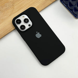 iPhone 15 Series Liquid Silicone Case Cover Jet Black