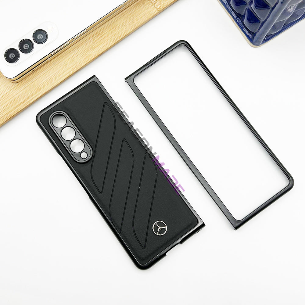 Samsung Galaxy Z Fold 3 Mercedes Sports Car Logo Design Case Cover