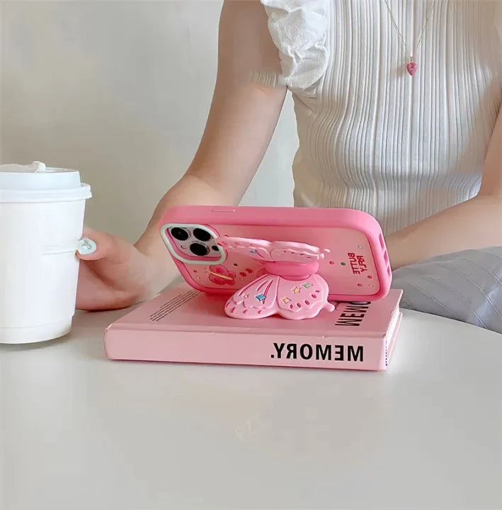 iPhone 3D Cute Silicone Butterfly Shockproof Case Cover Clearance