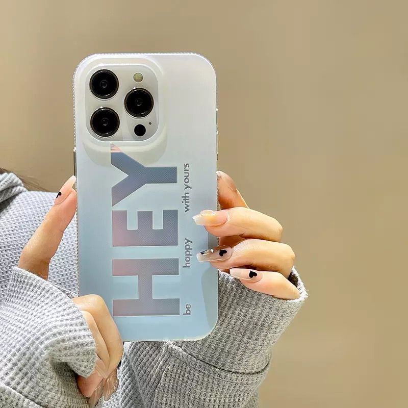 iPhone Hey Design Hollographic Cover Case Clearance