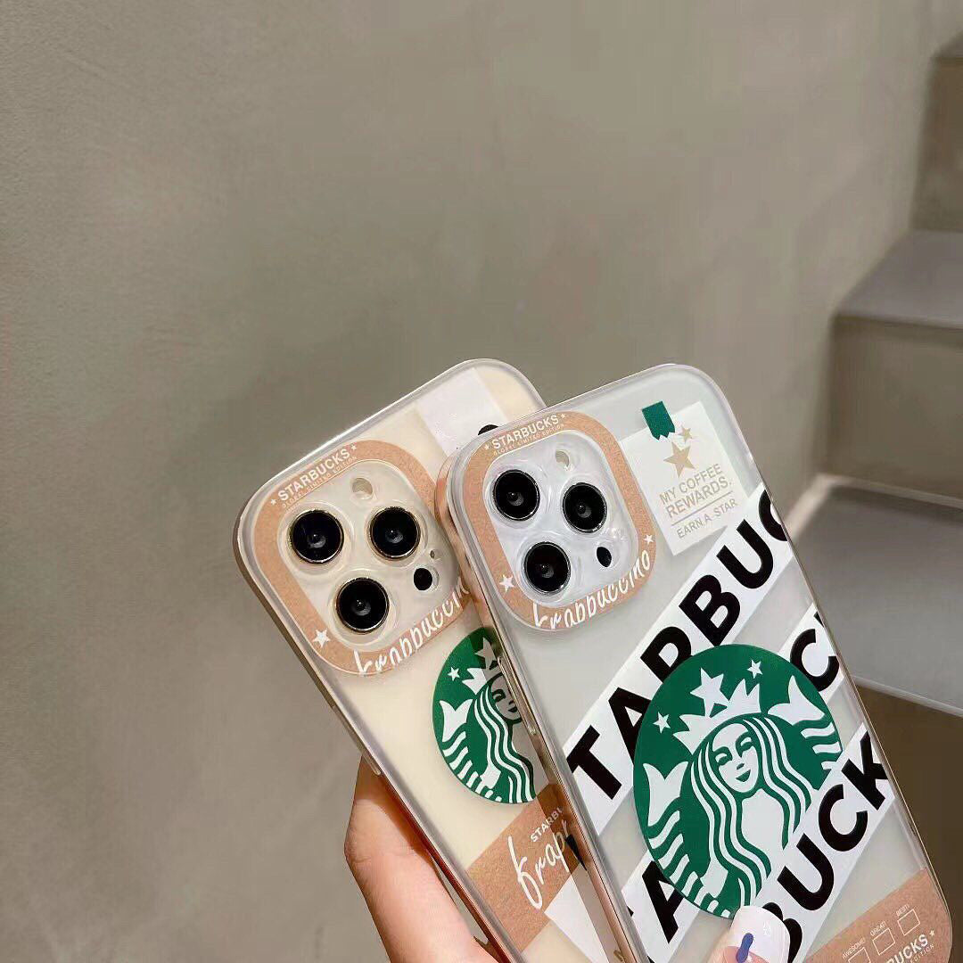 iPhone 13 Pro Max Luxury Brand StarBucks Coffee Case Cover