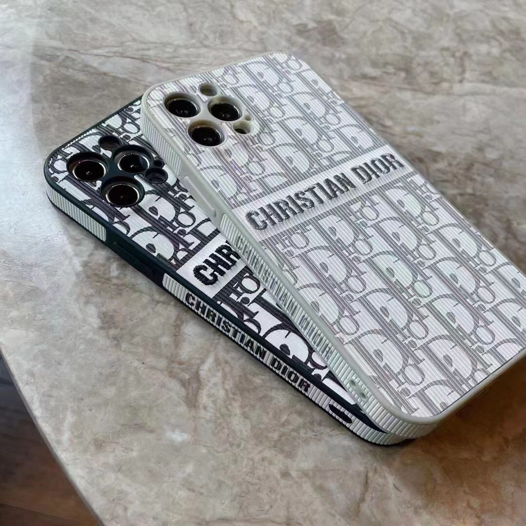 iPhone Luxury Brand CD Wrapped Case Cover Black Clearance Sale