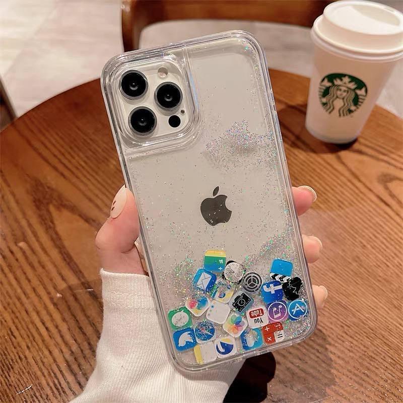 iPhone Floating App Quick Sand Case Cover Clearance