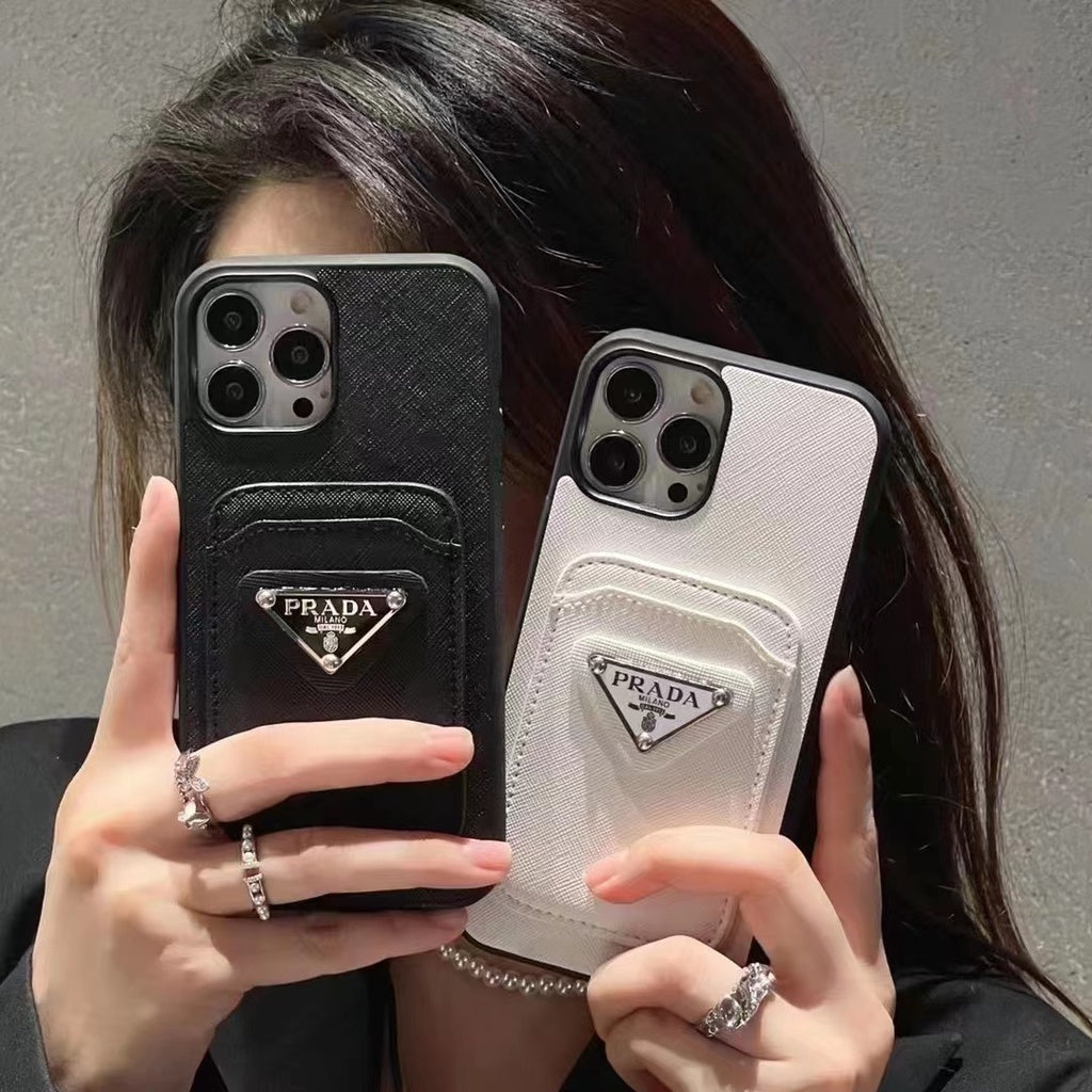 iPhone Luxury Brand Card Holder Leather Case Cover Clearance