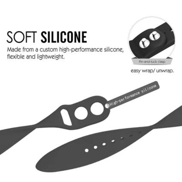 Apple iWatch Red Silicone Sport Band For Series 1 2 3 4 5 6 7 8 9 SE 7 8 9 SE SE 2 Gen