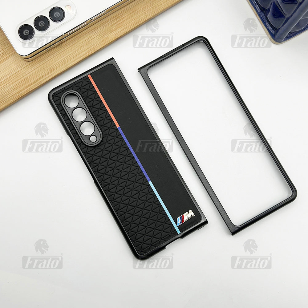 Samsung Z Fold 4 BMW M Performance Sports Car Logo dual Shade Design Case Cover