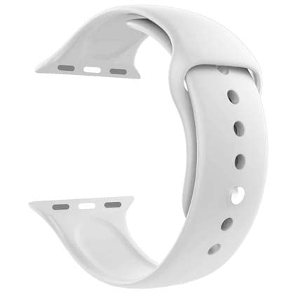 iWatch White Silicone Sport Band For Series 1 2 3 4 5 6 7 8 9 SE 7 8 9 SE SE 2 Gen
