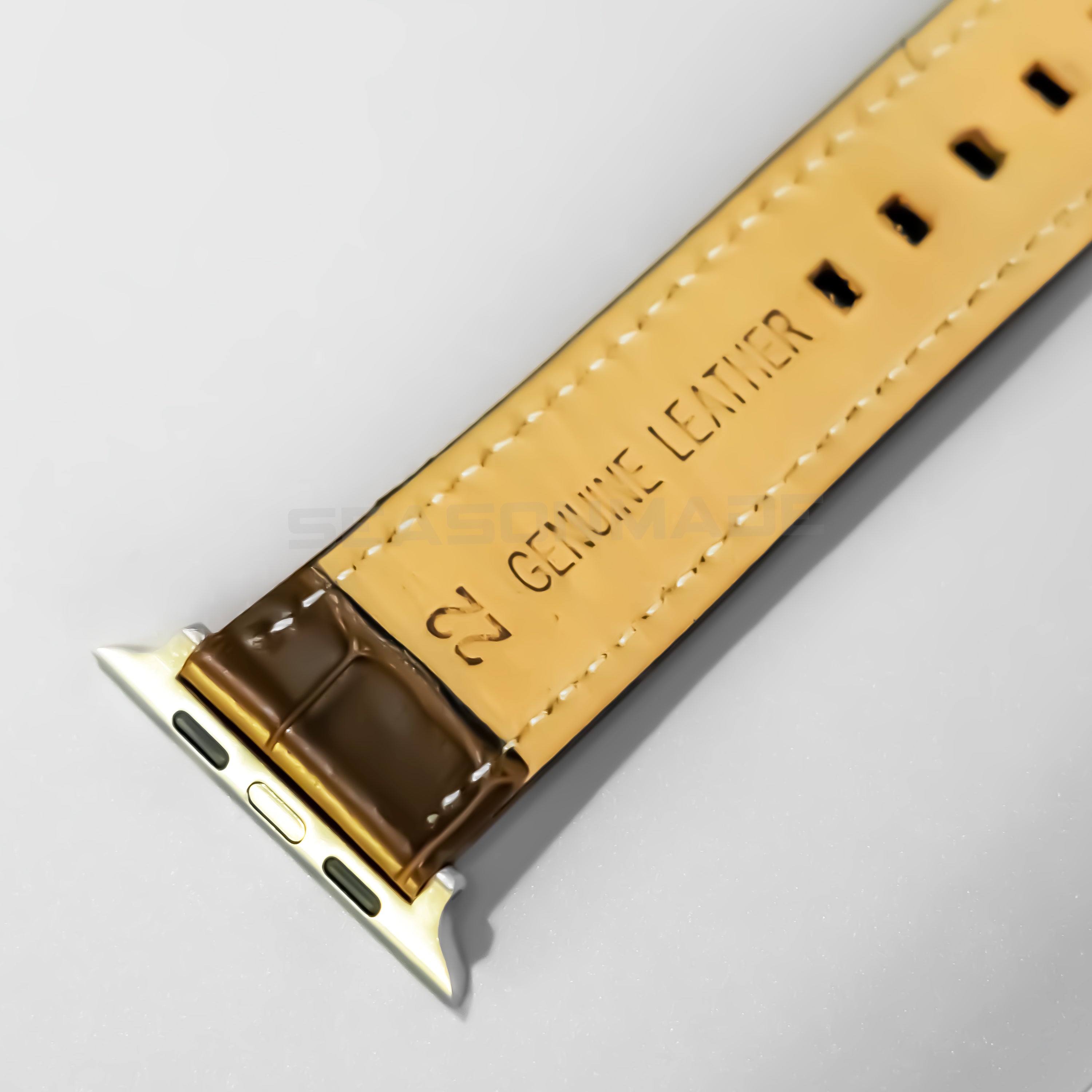 Apple Watch Genuine Brown Leather Strap Series 1 2 3 4 5 6 7 8 9 SE 7 8 9 SE SE 2 Gen Ultra/Ultra 2