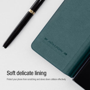 Samsung Galaxy Z Fold 5 Nillkin Qin Pro Leather Flip Case Cover With Pen Holder