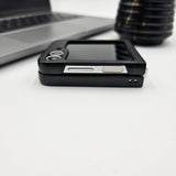 Samsung Galaxy Z Flip 5 PU Leather Stitched Case With Inside Velvet