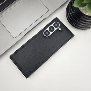 Samsung Galaxy Z Fold 4 PU Leather Stitched Case With Inside Velvet