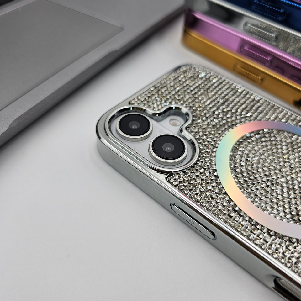 iPhone Rhinestone Diamond Bling Glitter Case With Magsafe