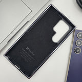 Samsung Galaxy S25 Ultra Minimalistic Design Chrome Case Inside Velvet