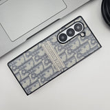 Samsung Galaxy Z Fold 6 CD Vertical Stitched Embroidery Case Cover