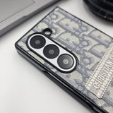 Samsung Galaxy Z Fold 6 CD Vertical Stitched Embroidery Case Cover