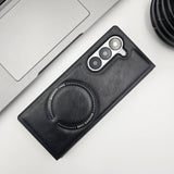 Samsung Galaxy Z Fold 5 PU Leather Magnetic Magsafe Case